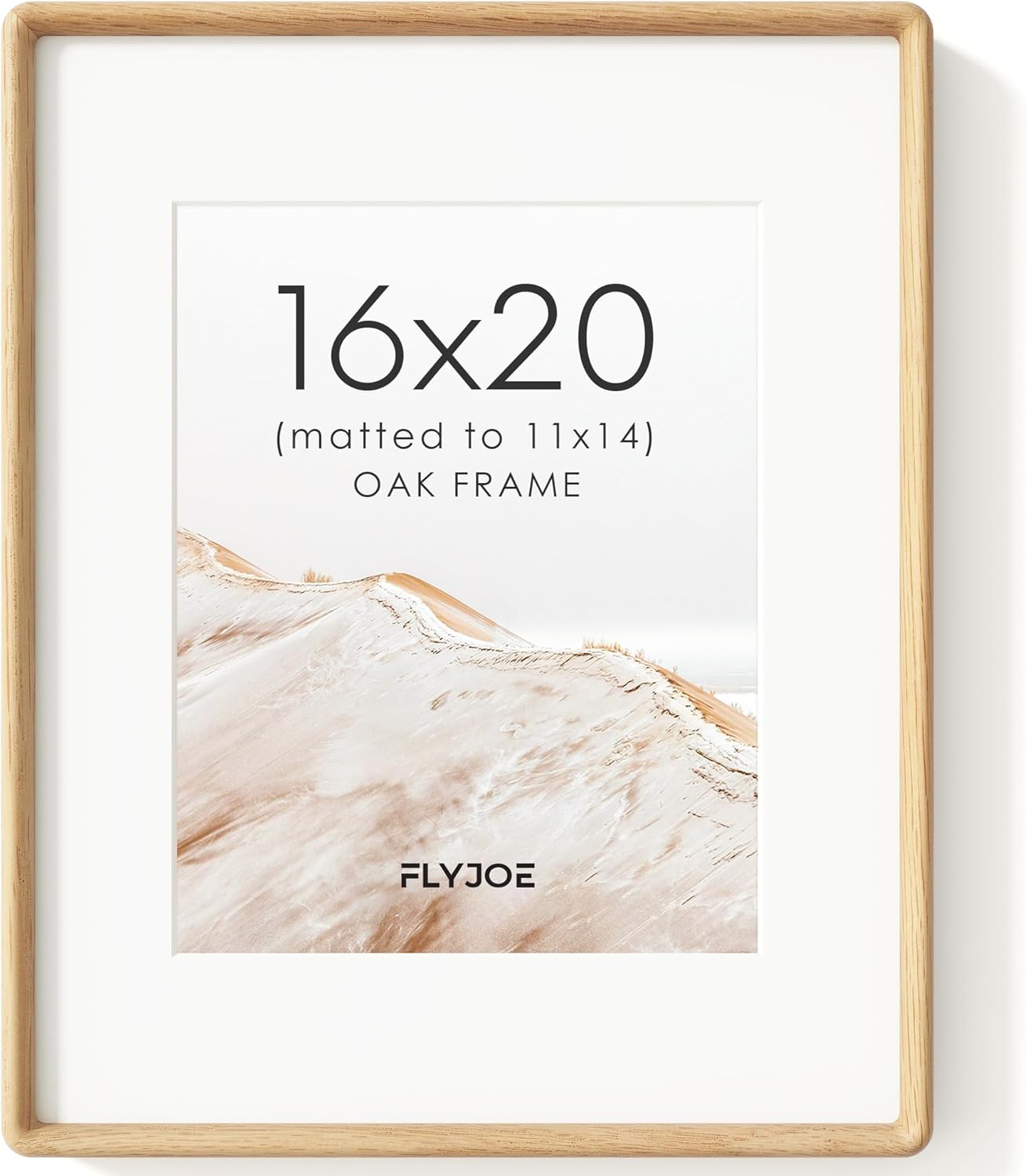 16x20 Picture Frame with Natural Solid Oak Wood for Art Display