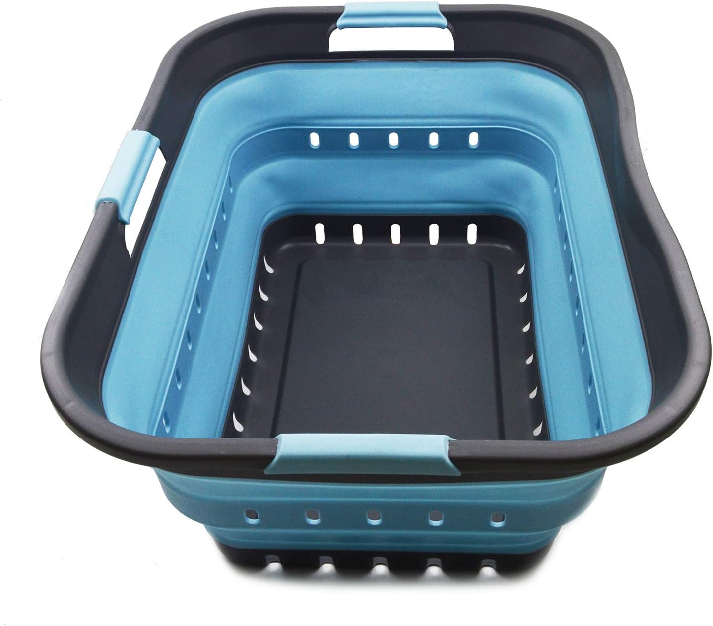 Collapsible Plastic Laundry Basket - Space Saving Organizer