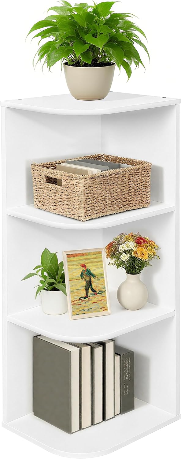 Whitmor 3 Tier Corner Open Shelf for Versatile Storage Needs
