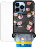 Scooch Wingmate iPhone 13 Pro Case with Dried Flowers - Card Holder