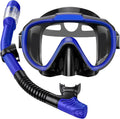 Snorkel Set Adults Snorkeling Gear Anti-Fog Panoramic View Mask