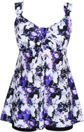 Women's Plus Size Tummy Control Swimsuit with Shorts for Comfort
