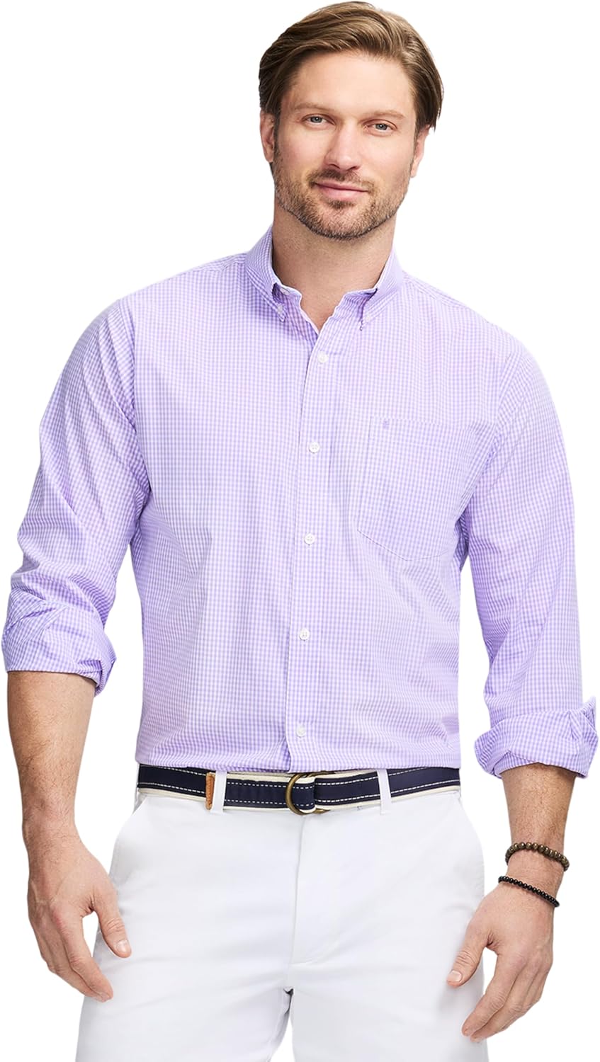 Izod Mens Performance Comfort Long Sleeve Shirt for All Occasions