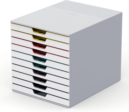 Durable VARICOLOR 10 Drawer Unit for Easy Document Organization