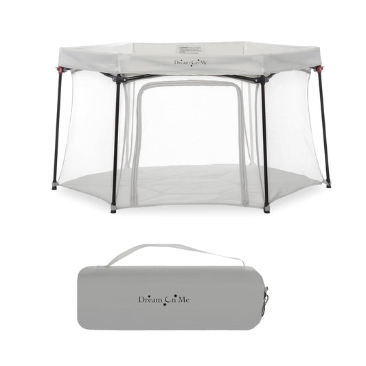 Dream On Me Onyx Grey Playpen - Portable & Comfortable