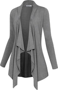 Lock and Love Drape Front Open Cardigan - Slimming Asymmetrical Hem