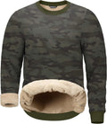 G Gradual Sherpa Lined Sweatshirt for Men - Warm Fleece Crewneck are