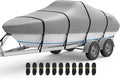 RVMasking Boat Cover 16-18.5ft Heavy Duty 1400D - Weather Shield