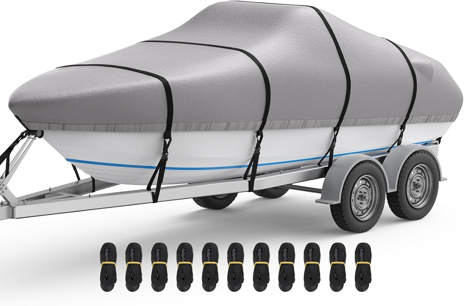 RVMasking Boat Cover for 16-18.5ft Boats, Ultra-Thick Protection