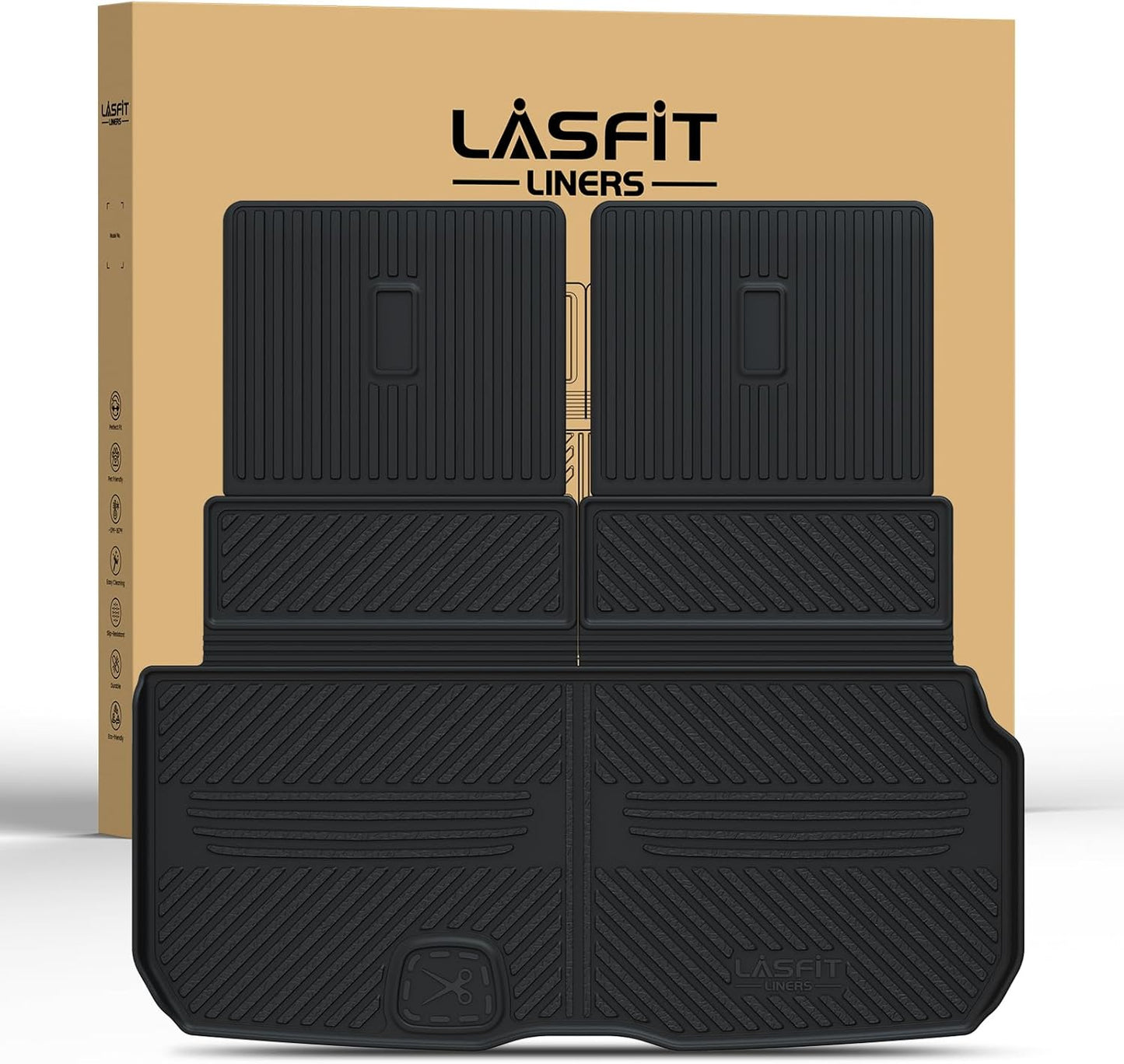 Custom Fit LASFIT Cargo Mat for Mercedes Benz GLS 2020-2026
