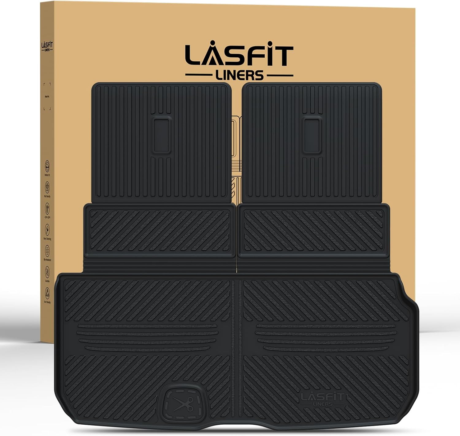 Custom Fit LASFIT Cargo Mat for Mercedes Benz GLS 2020-2026