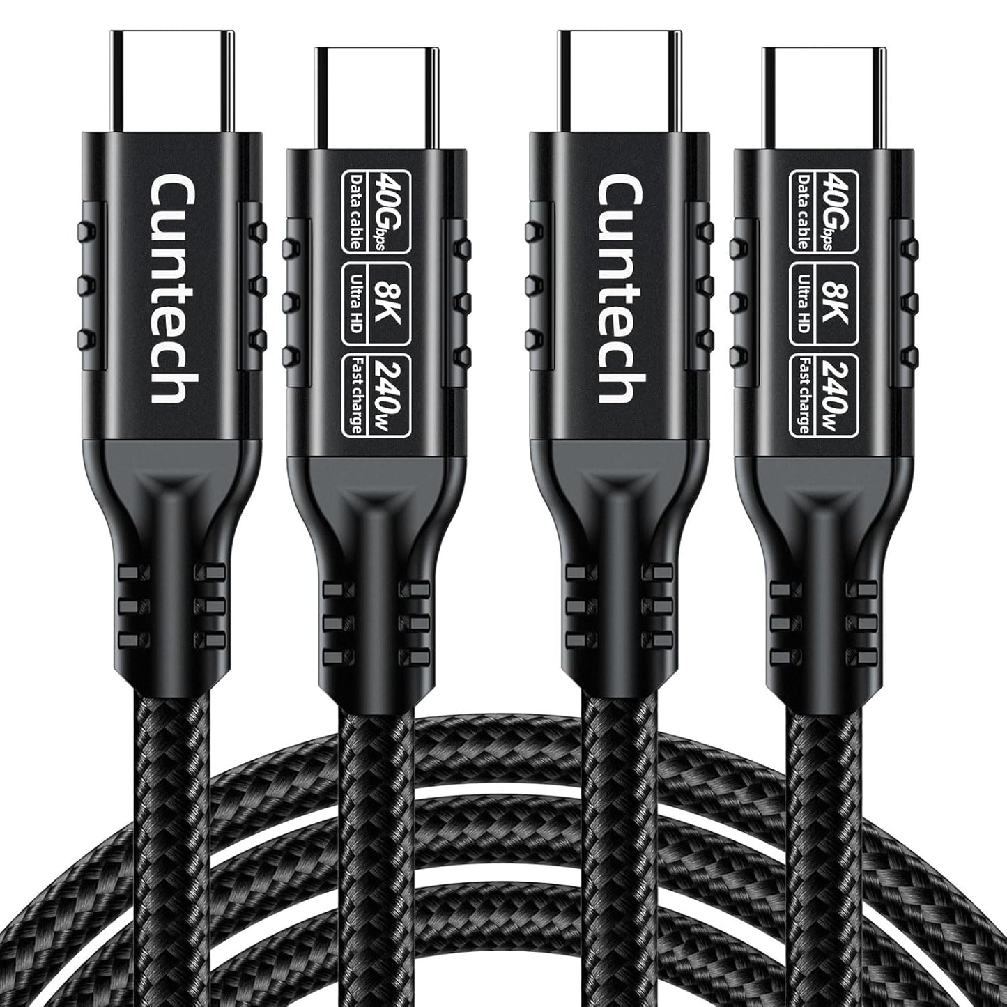 Fast 40Gbps Data, 240W PD Charging - 2-Pack