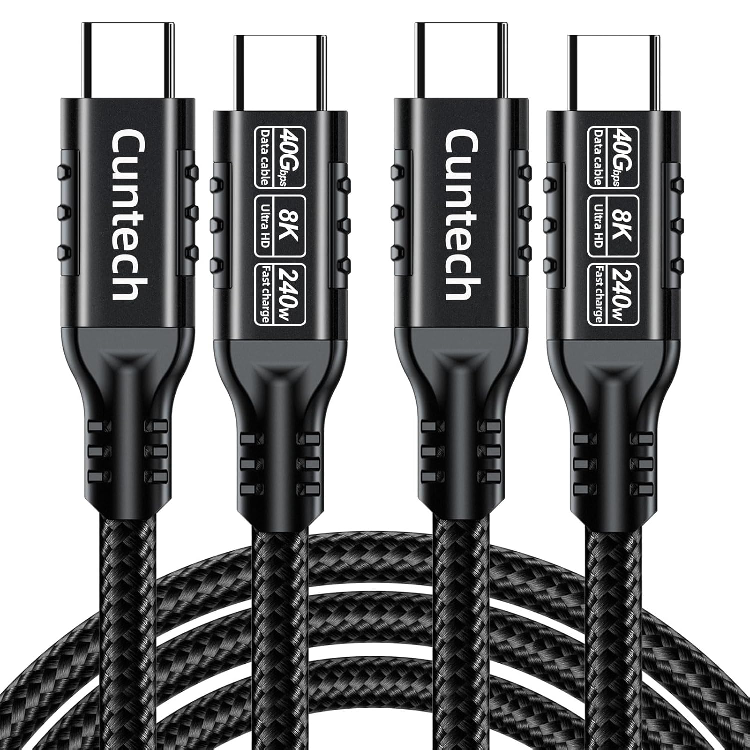 Fast 40Gbps Data, 240W PD Charging - 2-Pack