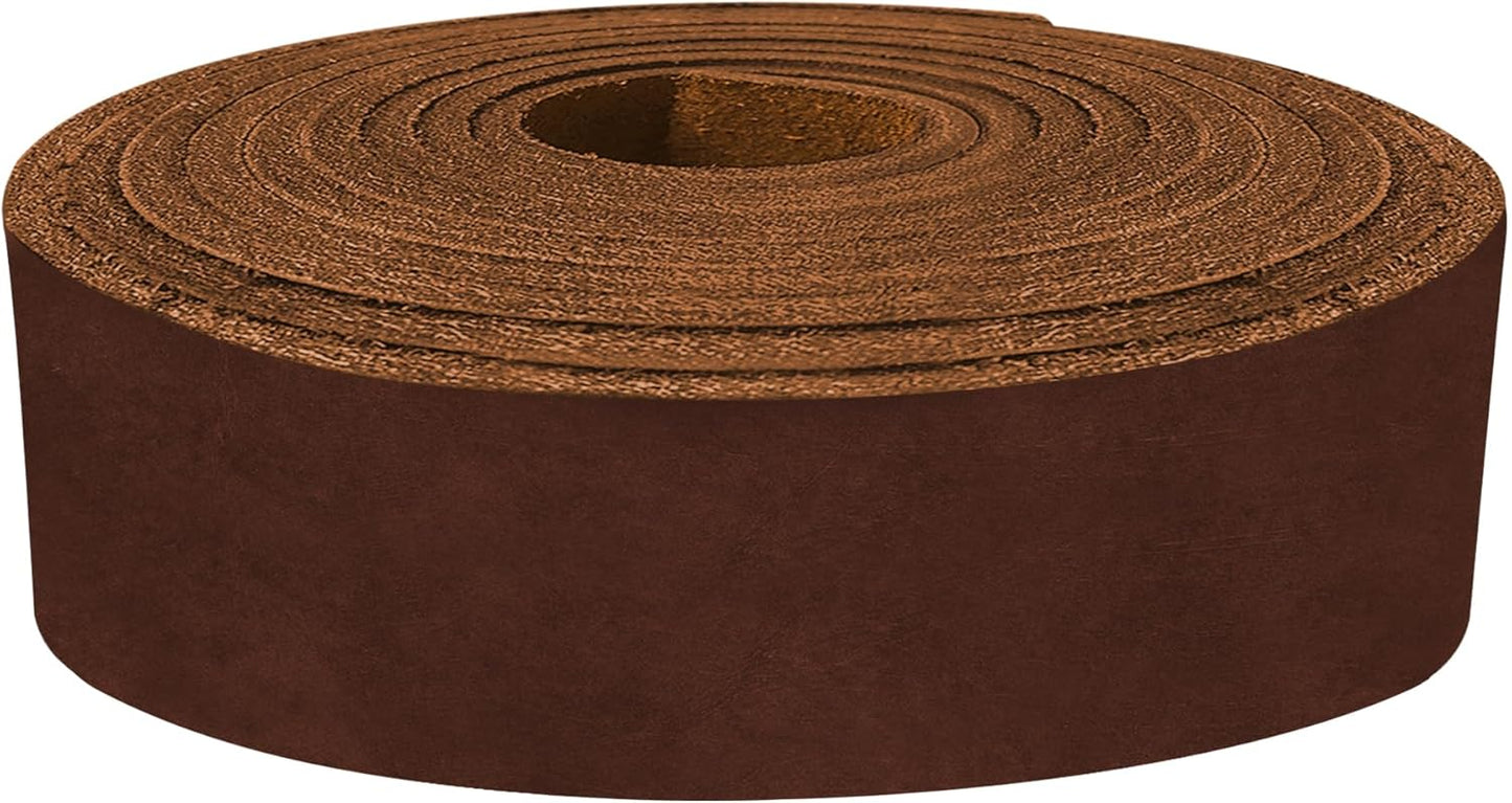 Latigo Leather Belt Straps 3x60 in Heavy Duty for Crafts