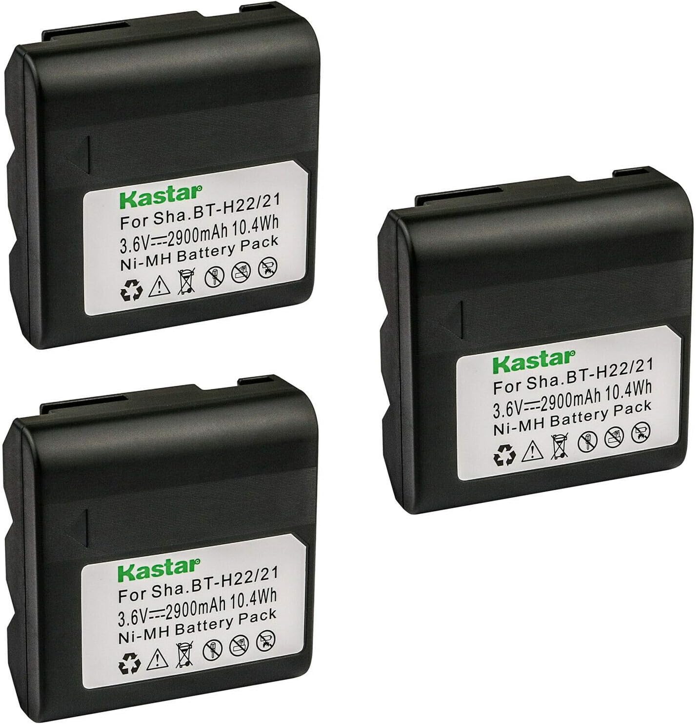 Kastar 3-Pack BTH22 Battery Replacement for Sharp Cameras