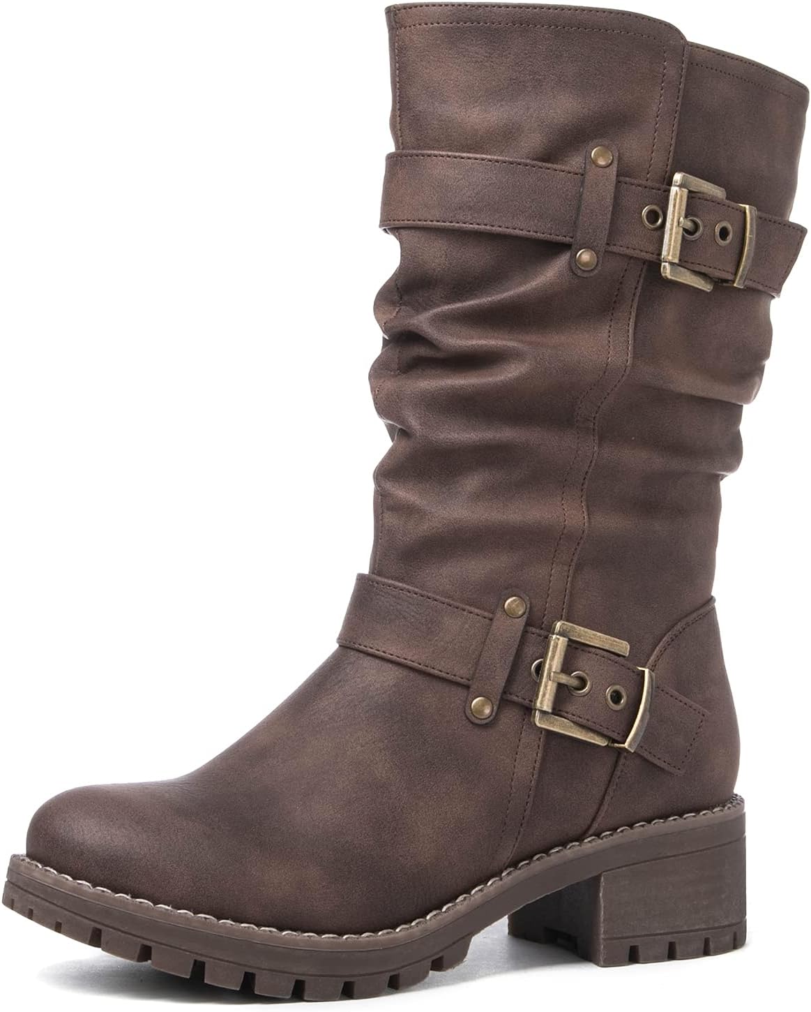 GLOBALWIN Women's Mid Calf Dress Boots for Stylish Comfort