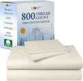 California Design Den Luxury King Bed Sheets - Buttery 800 TC Sateen