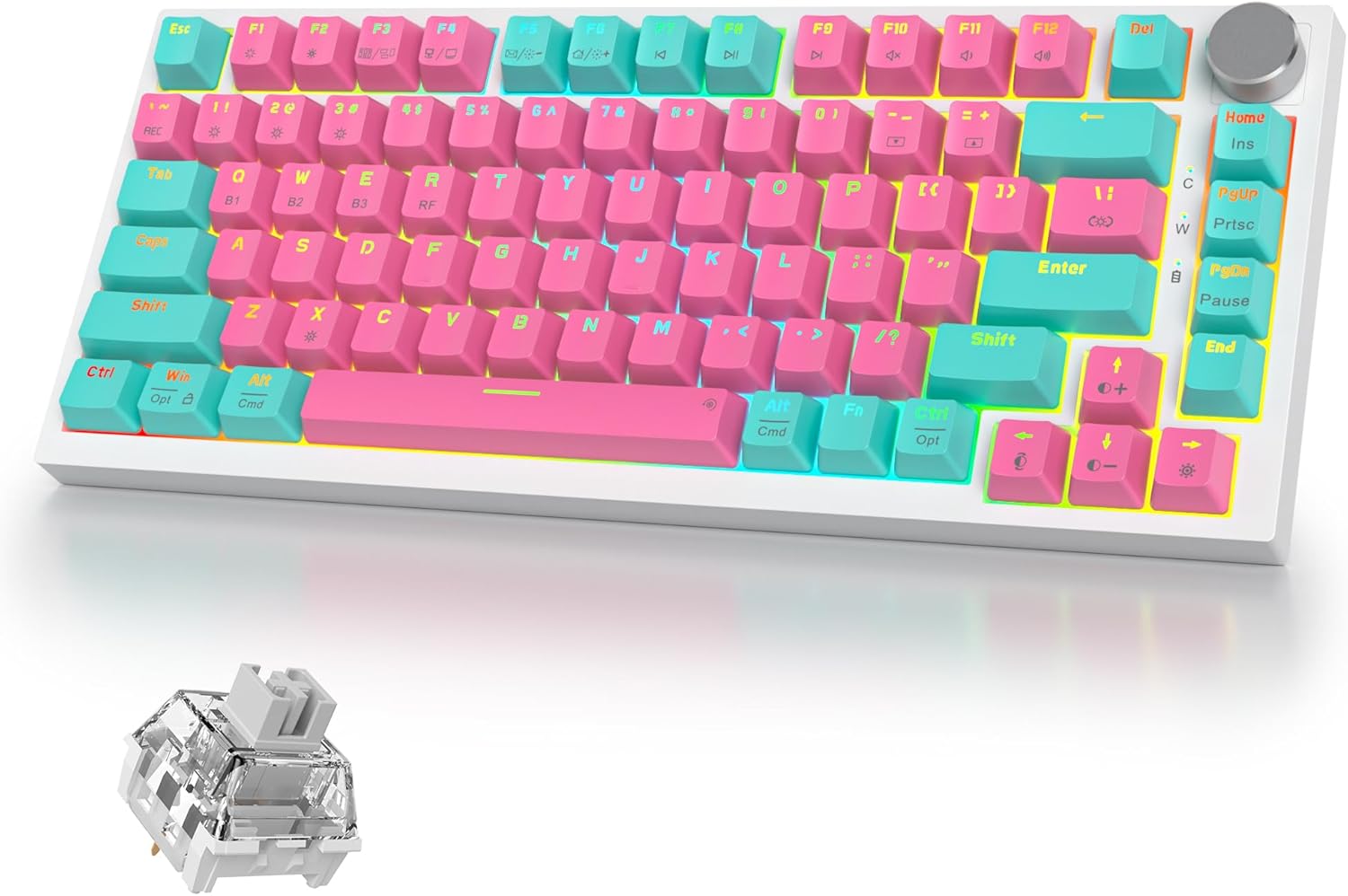 400PRO 75% Wireless Creamy Mechanical Keyboard for Gaming