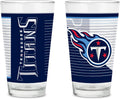NFL Football 16 oz Pint Glasses Set of 2 - Team Logo Fan Glasses