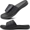 ONCAI Mens Sandals Arch Support Sport Slides - Adjustable Comfort