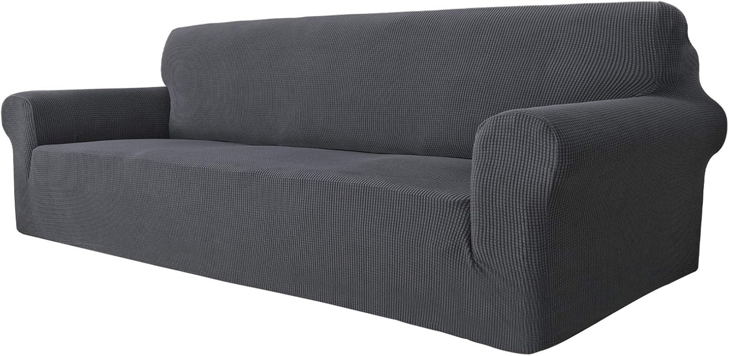 MAXIJIN Super Stretch Couch Cover for 3 Cushion Couch - Gray