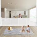 Retractable Baby Gates Dog Gate 200 in Extra Wide Mesh - 37 in Tall