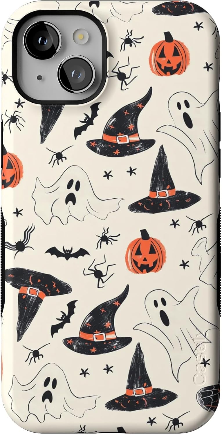 Casely iPhone 15 Case - Bold Protective Haunted Halloween Design