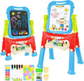 Adjustable Kids Art Easel for Toddlers - Double Side Magnetic Board