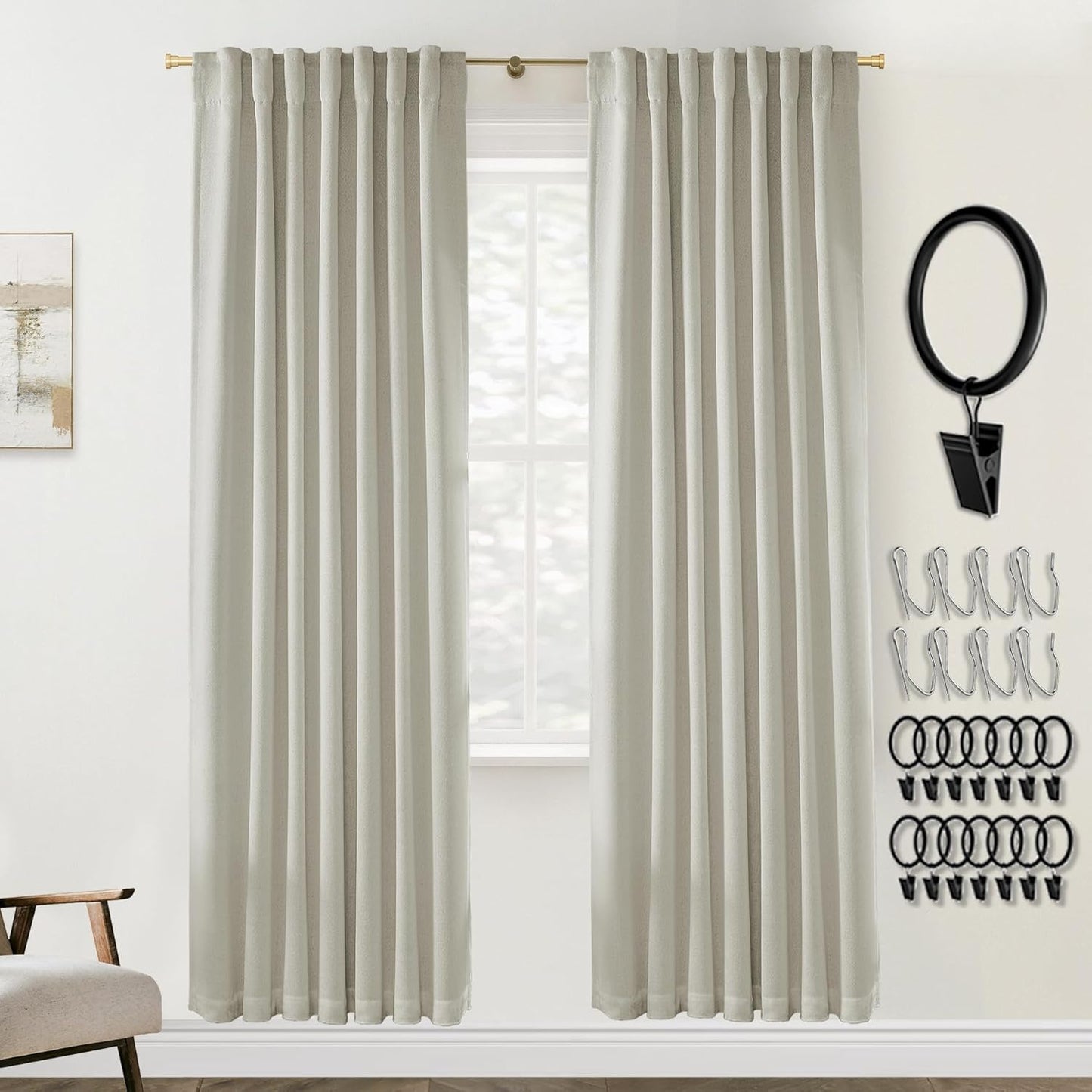 PANELSBURG Soundproof Curtains for Doorway and Window Use