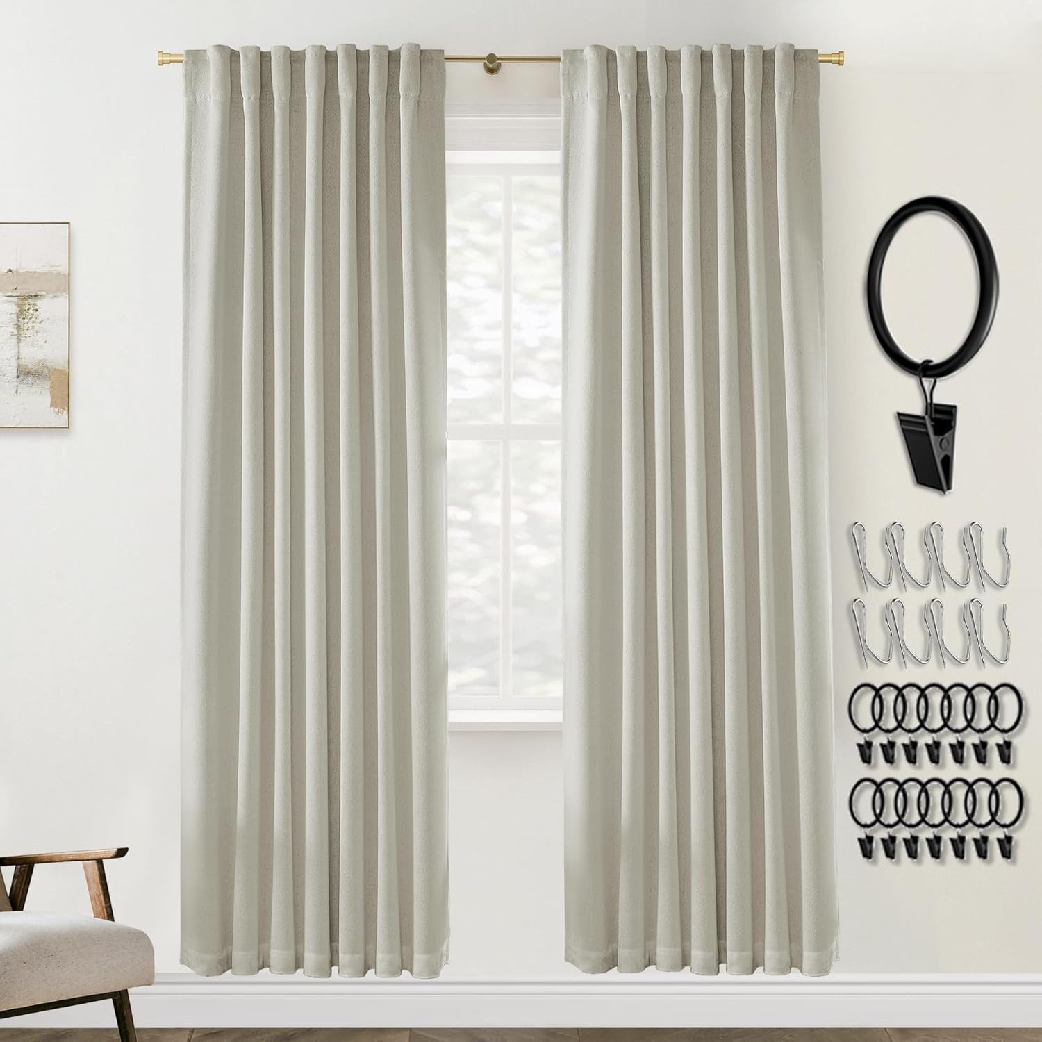 PANELSBURG Soundproof Curtains for Doorway and Window Use
