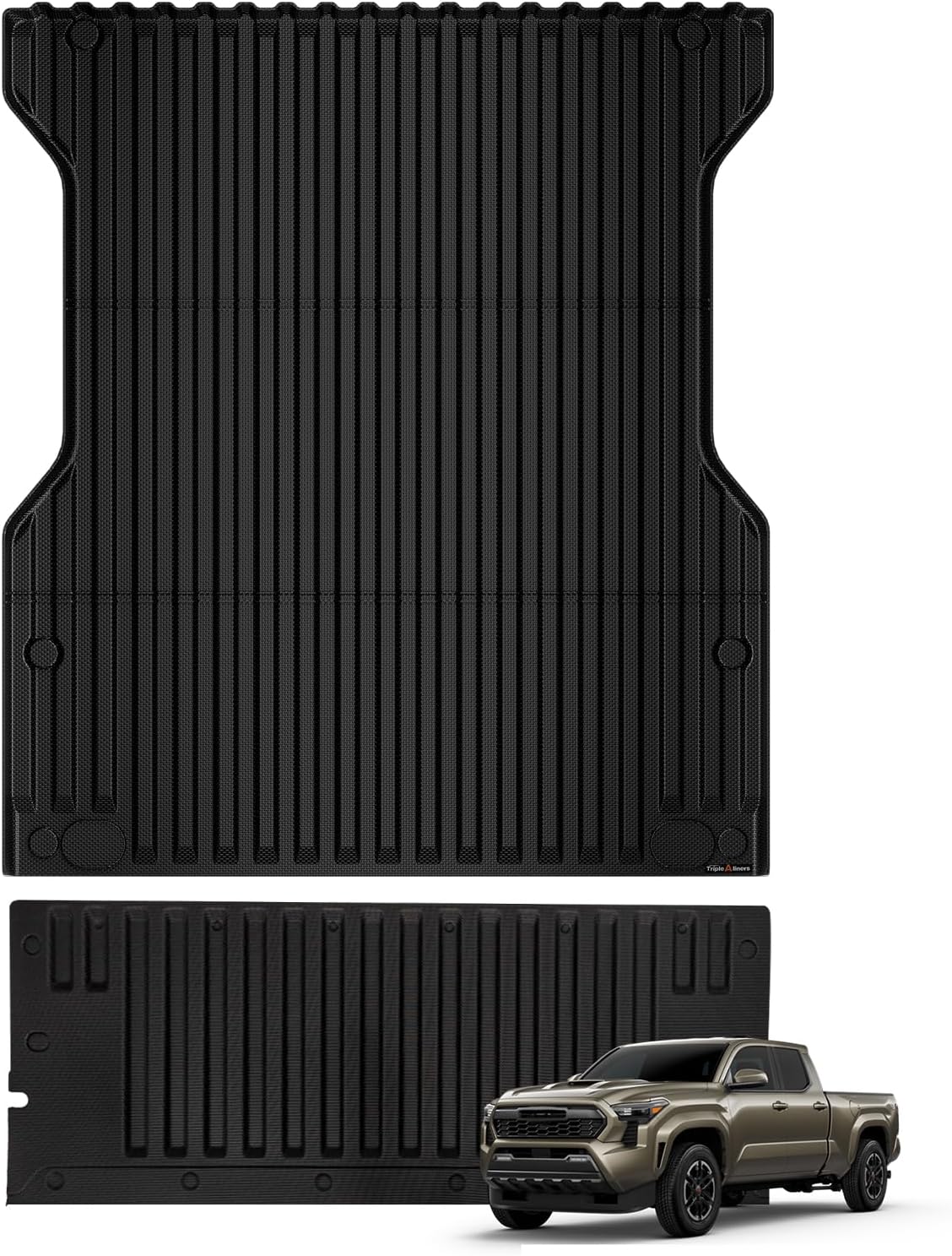 TripleAliners Tacoma 2024 2025 Truck Bed & Tailgate Mat Set