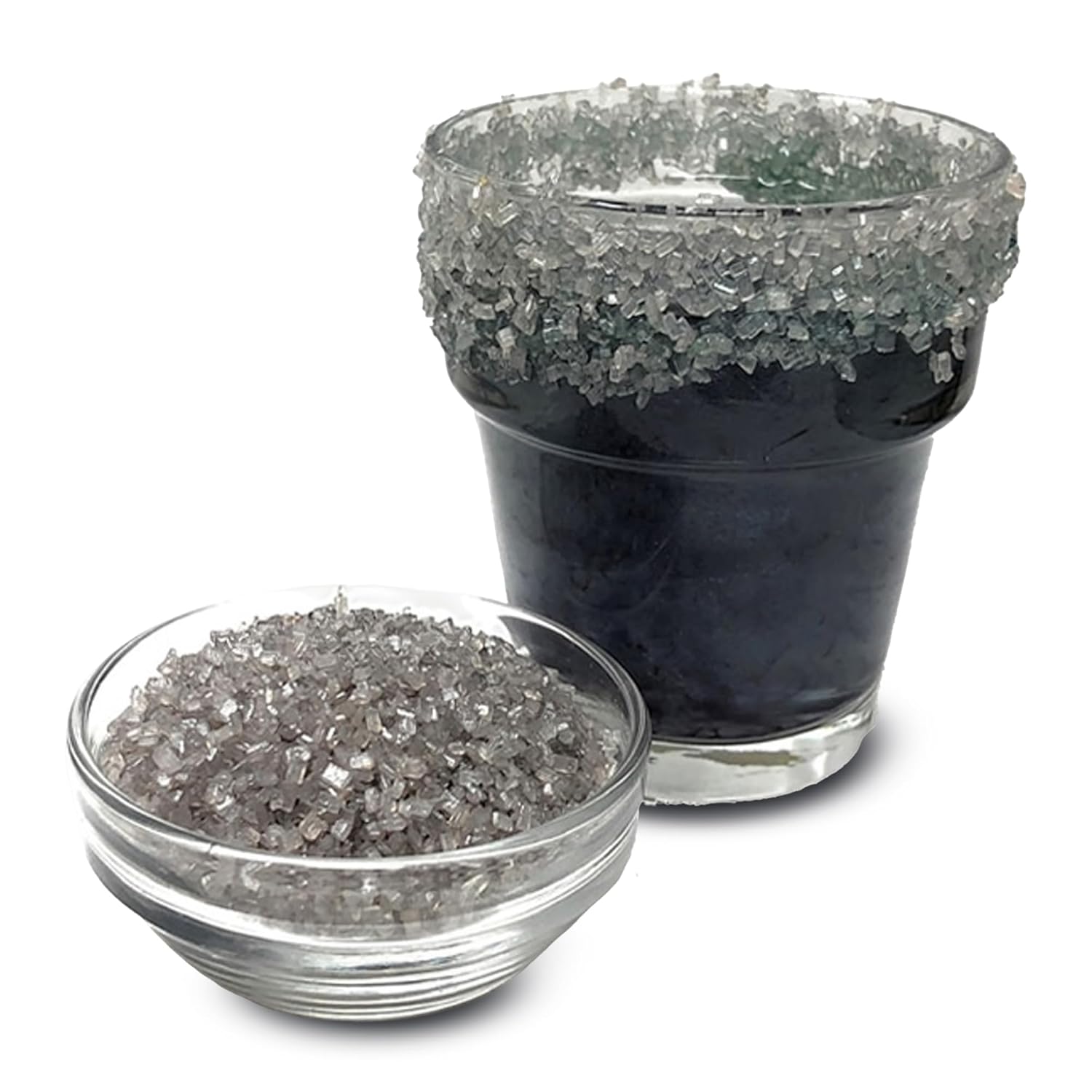 Snowy River Silver Cocktail Sugar Rimmer for Vibrant Drinks