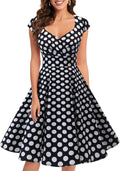 Bbonlinedress Women 1950s Retro Vintage Cocktail Swing Dress
