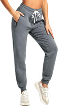 Women Workout Sweatpants Cotton Jogger Ribber Splicing Lounge Sweat is