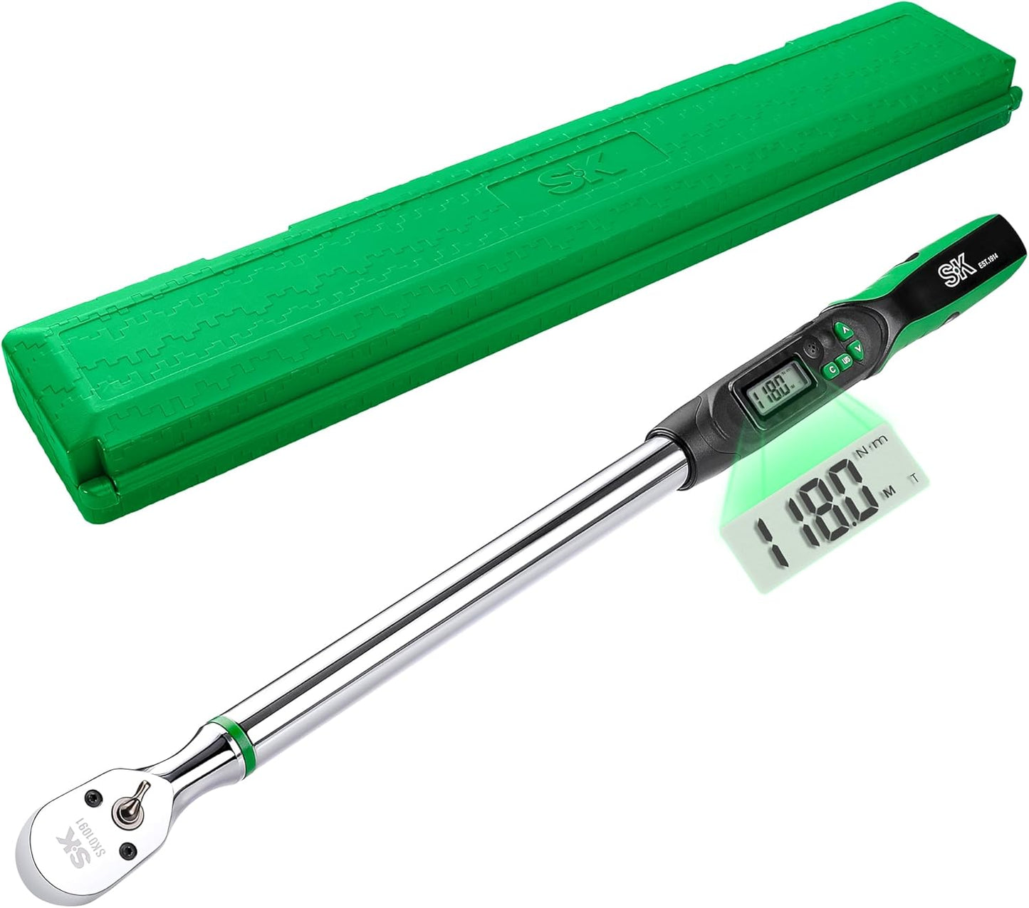 SK 1/2 Drive Digital Torque Wrench with LED Display Features