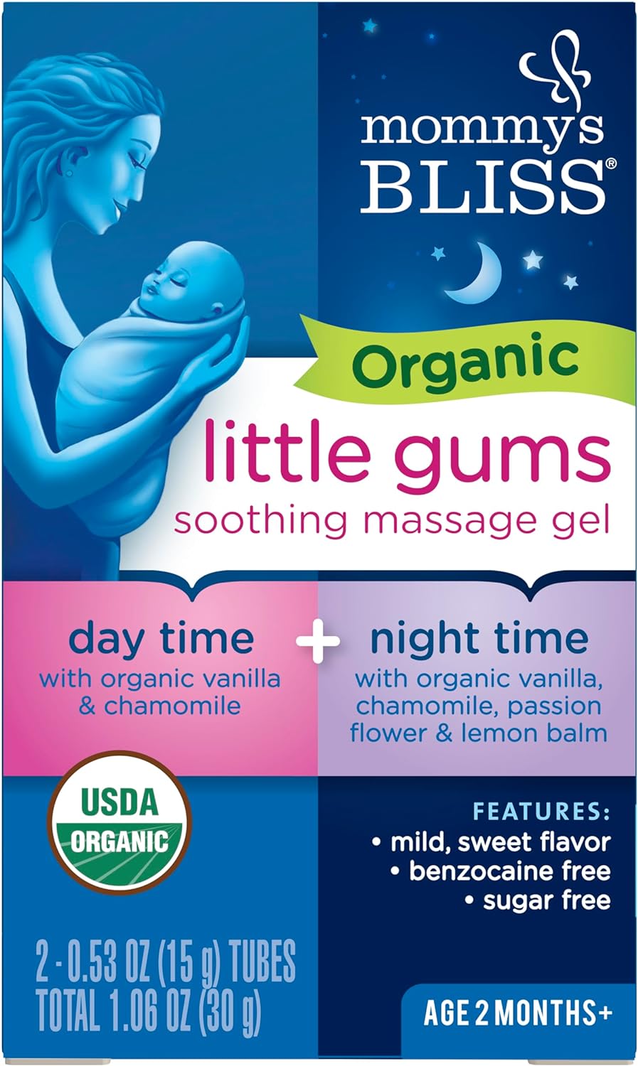 Teething Relief Combo: Mommy's Bliss Organic Gums Gel
