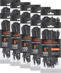 Black Cable Ties 1,000 Pcs 8 in Screw-Down Zip Ties - Strong Nylon