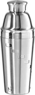 OGGI Dial A Drink Shaker - 15 Recipes, Strainer, 34 oz - Ultimate Cocktail Mixer