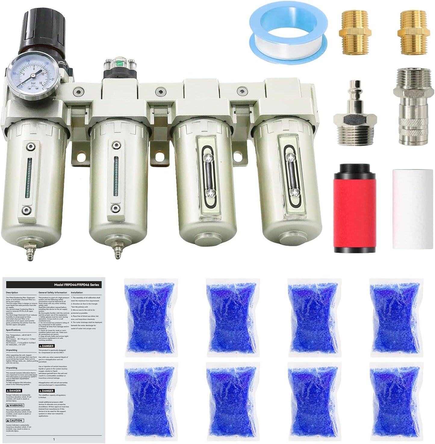 3/4in NPT Industrial Grade Air Dryer for Compressors and More