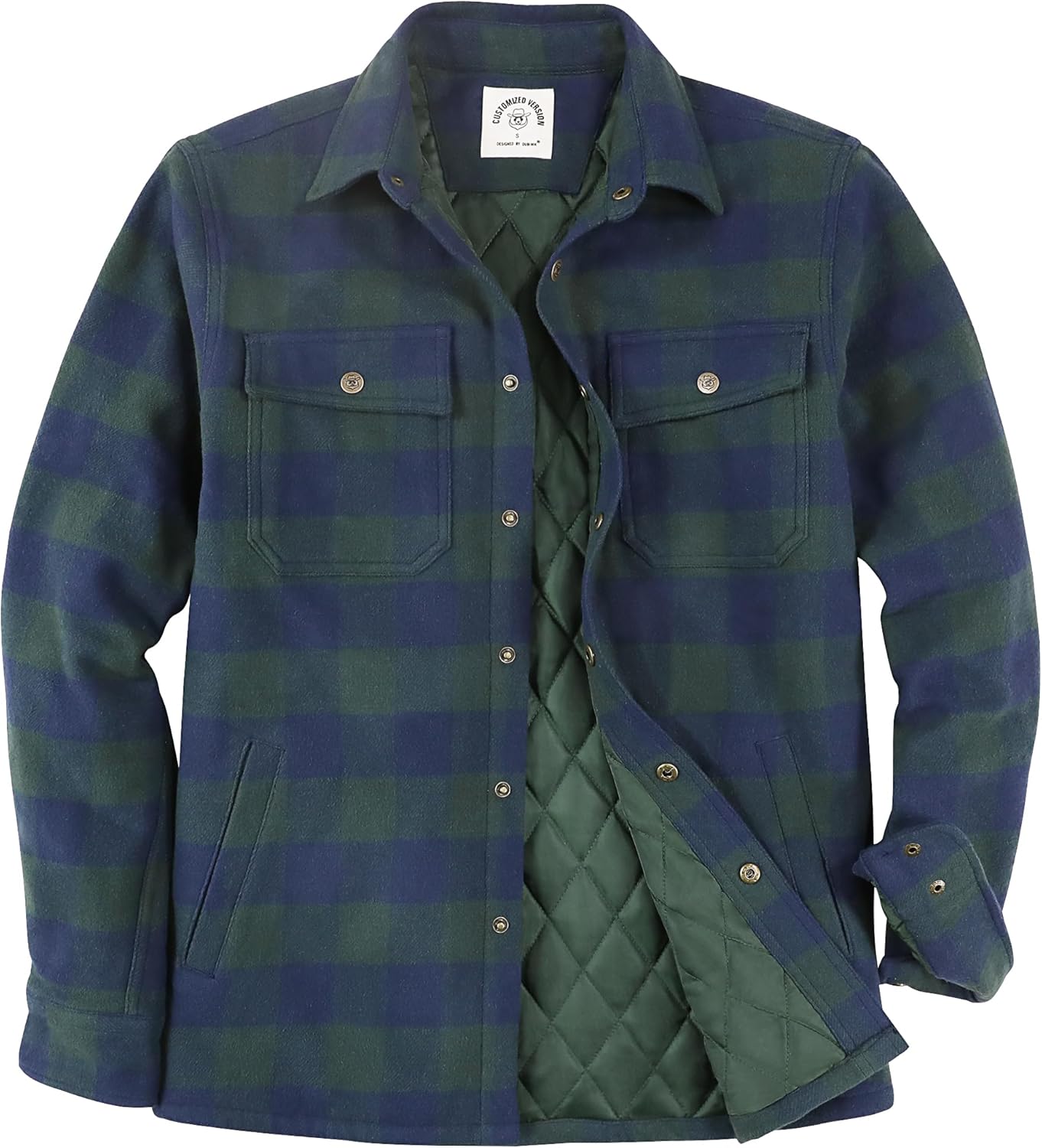 Dubinik Mens Shacket Lightweight Jacket for Cozy Warmth