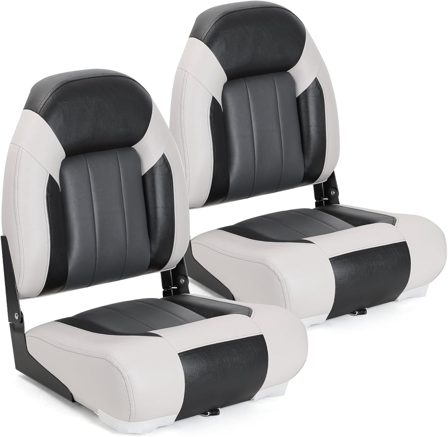 Deluxe Marine High Back Folding Boat Seat for Ultimate Comfort