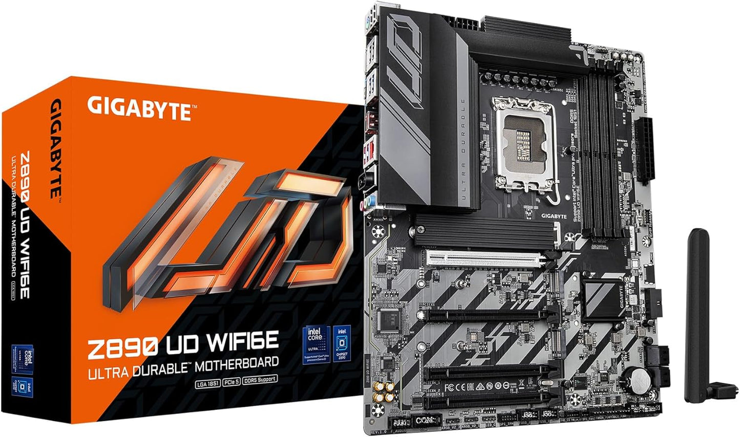GIGABYTE Z890 UD WIFI6E Motherboard with PCIe 5.0 and DDR5