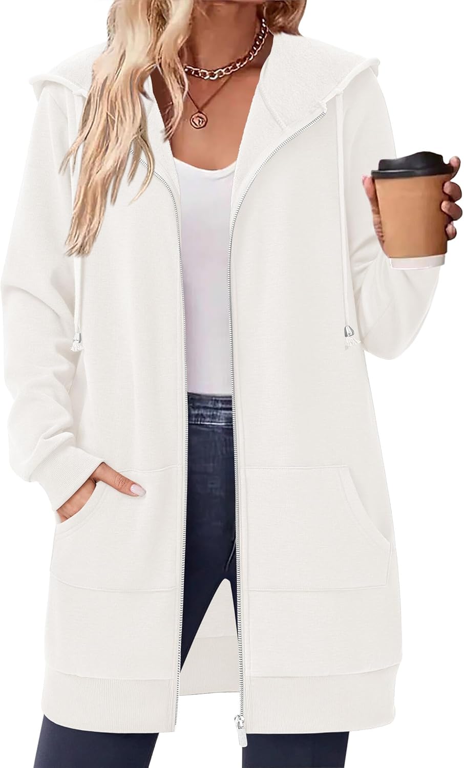 Zeagoo Women's Zip Up Hoodies for Fall and Winter Comfort