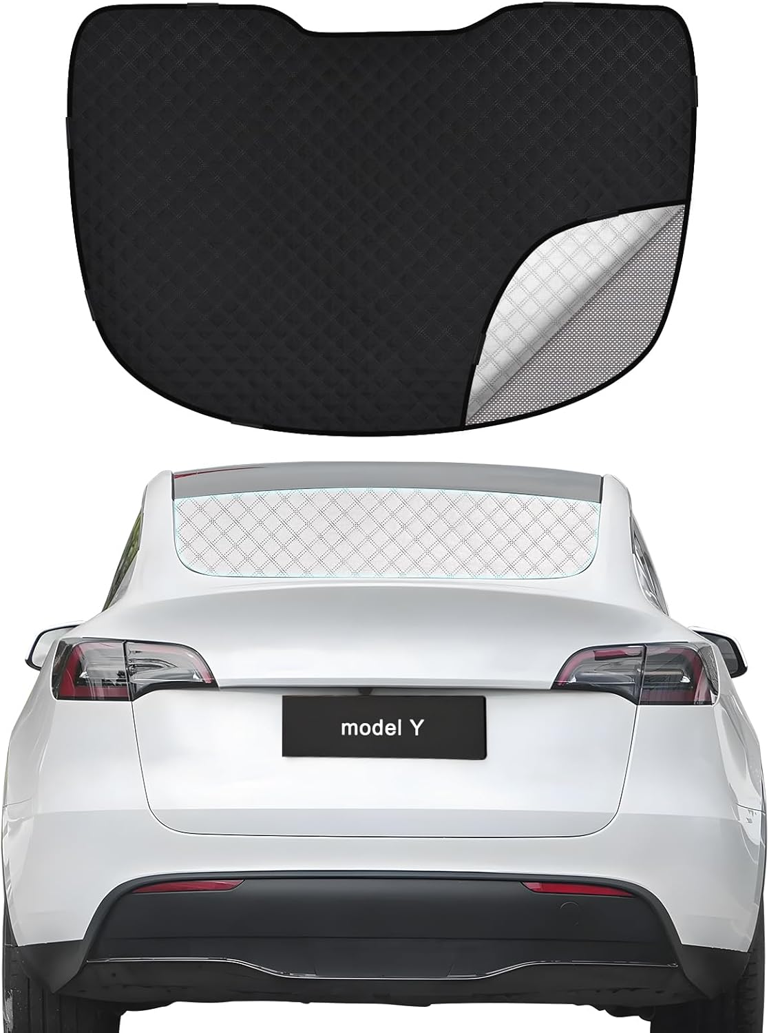 Rear Windshield Sunshade for Tesla Model Y 2019-2024 Perfect Fit