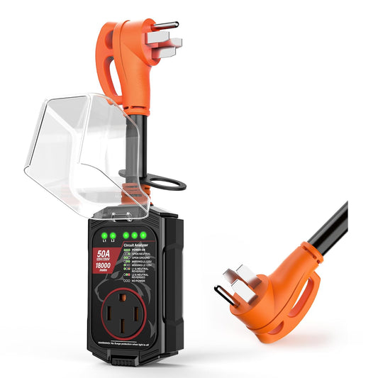 Vehiker 18000 Joules RV Surge Protector 50 Amp for Safety