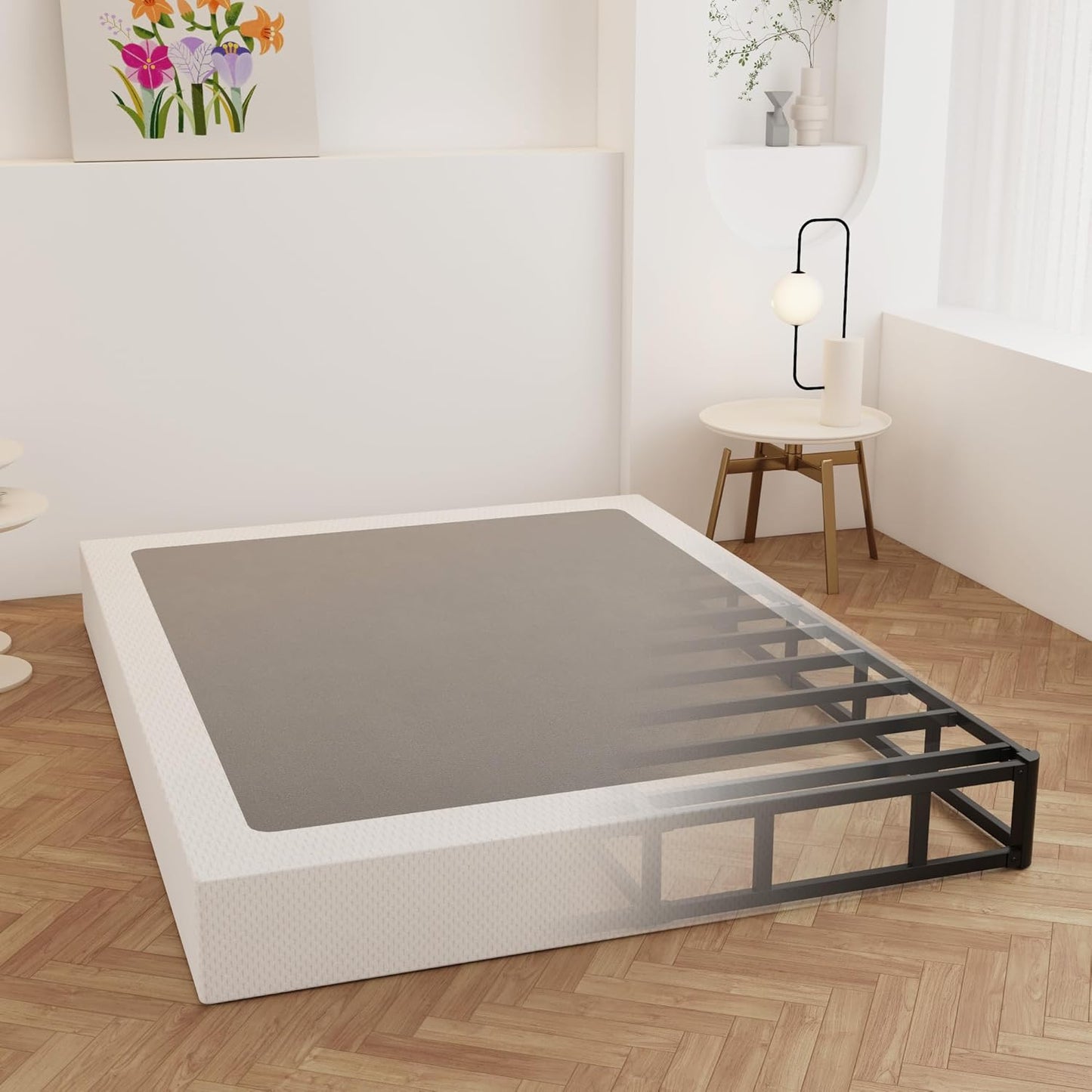 Heavy Duty 9 Inch Box Spring for Queen Bed, Easy Assembly
