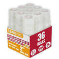Tape King Clear Packing Tape 36 Rolls - Heavy Duty 60 Yd Rolls