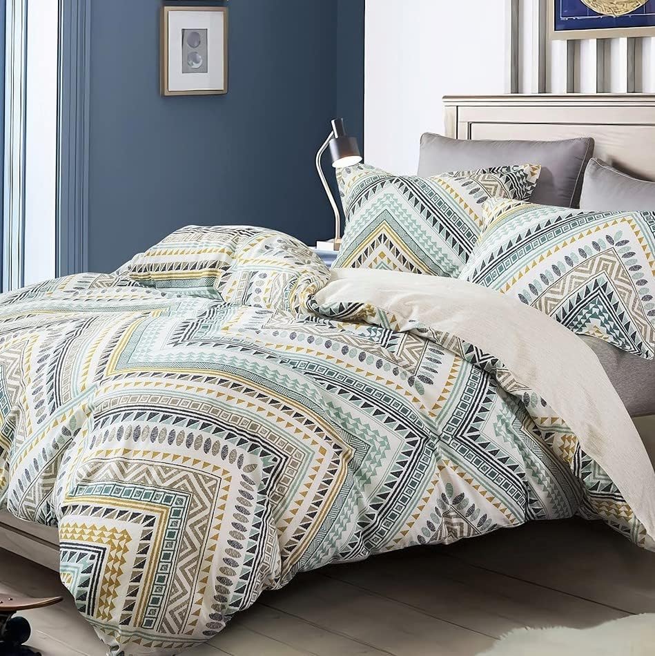 SLEEPBELLA Queen Size Comforter Set with Bohemian Pattern Design