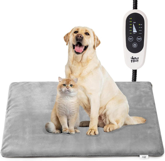 Pet Heating Pad with 6 Adjustable Temperatures for Cats and Dogs