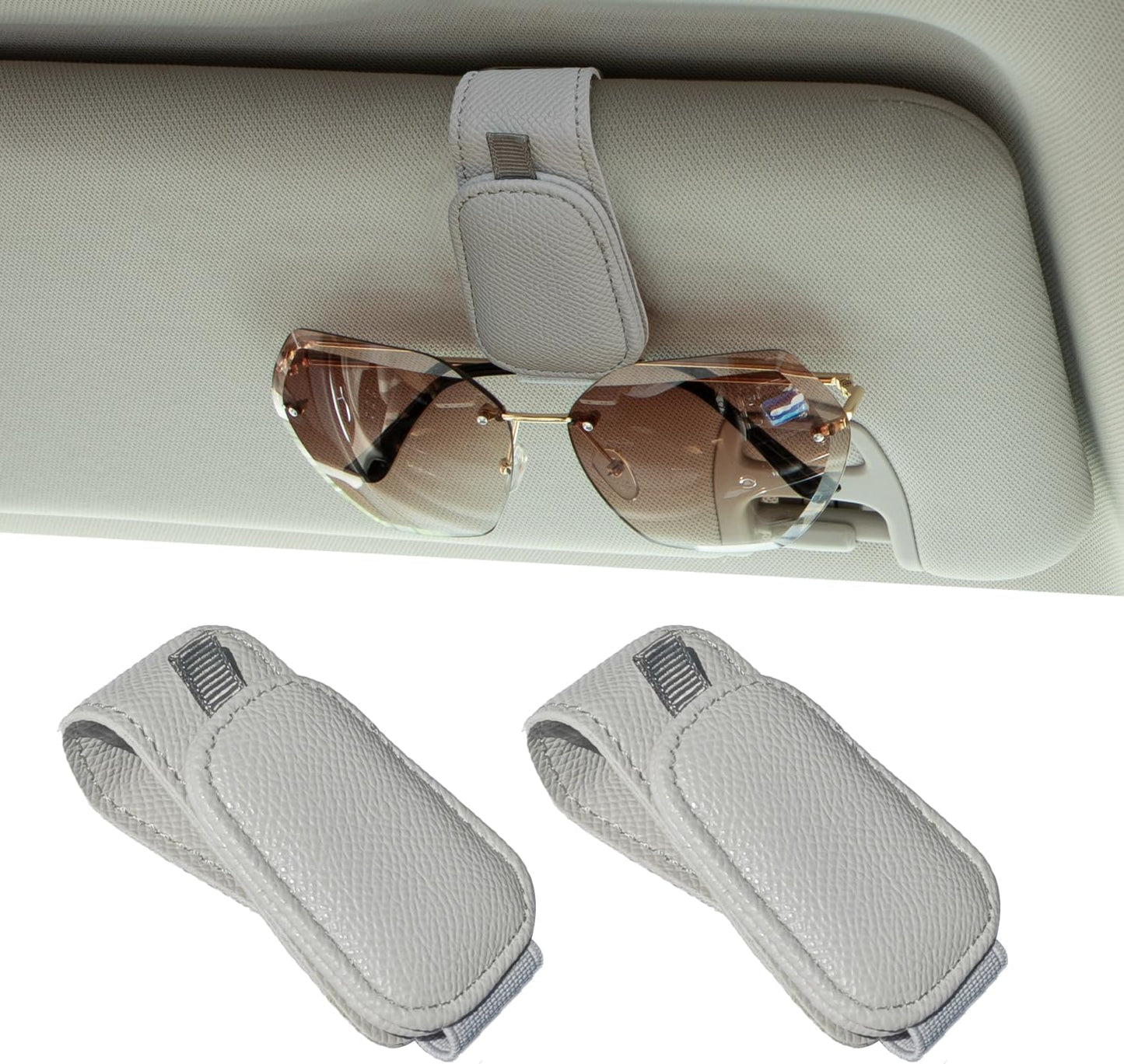 Secure Sunglass Storage for Cars - 2 Pack
